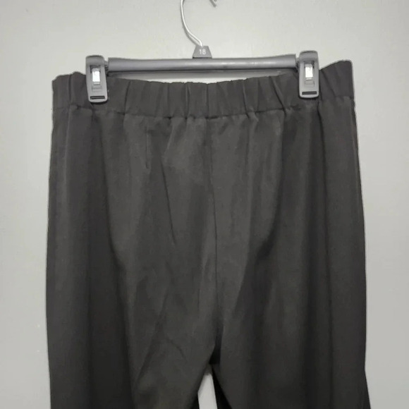 Talbots women's dress pants size 14W black trouser cropped office carrier - Picture 3 of 6
